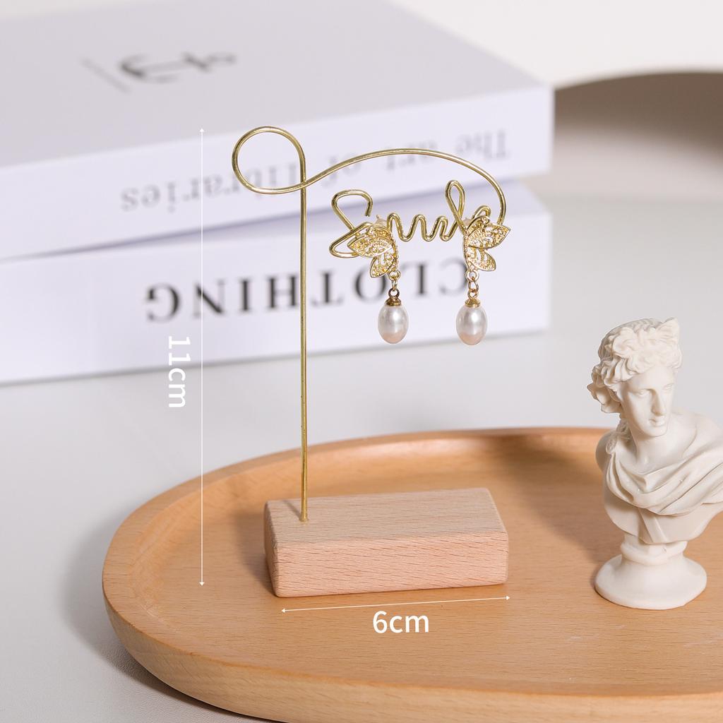 Stojak na biżuterię, bransoletka, kolczyki, naszyjnik, stojak na drewnianą podstawę, organizer na biżuterię, akcesoria do zdjęć, dekoracja domu