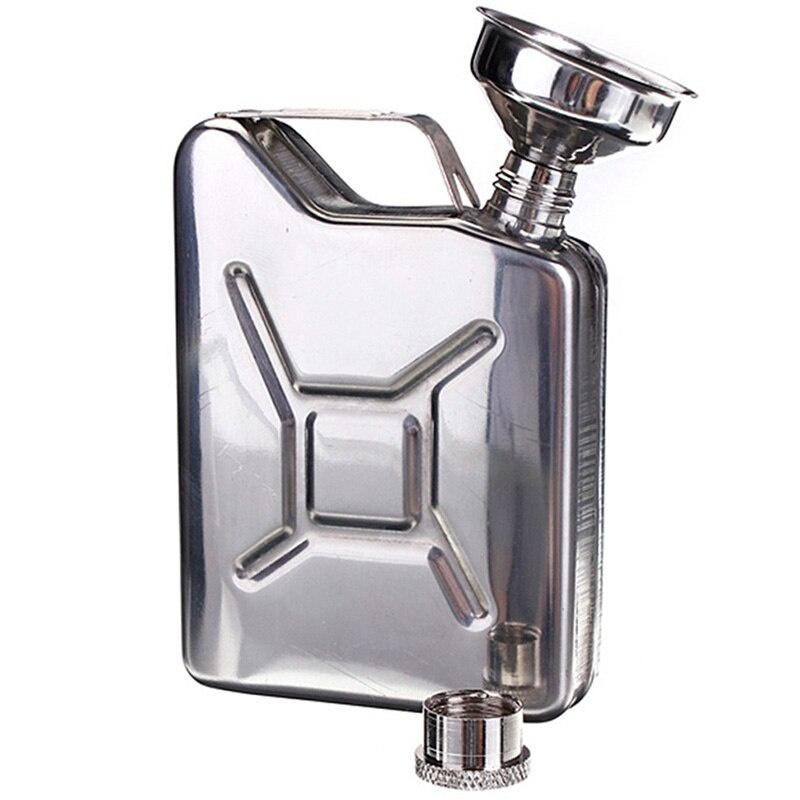 5 oz Hip Flask with Funnel Portable Wine Pot Creative Stainless Steel Flagon for Whiskey Liquor Personalized Men Gift