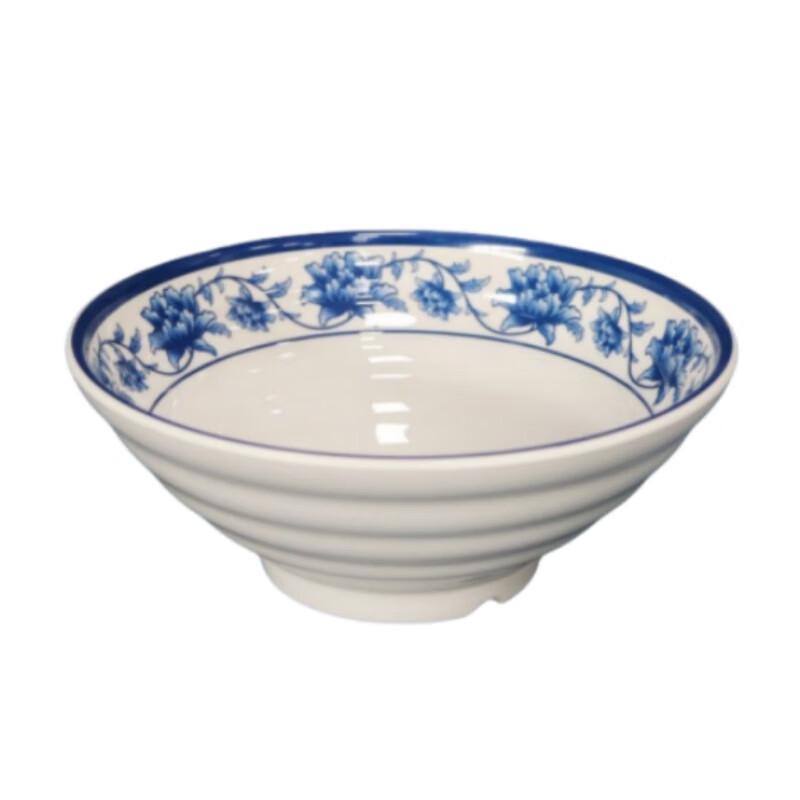 DISHJOY Classic Orchid Melamine Noodle Bowls (10-Pack)