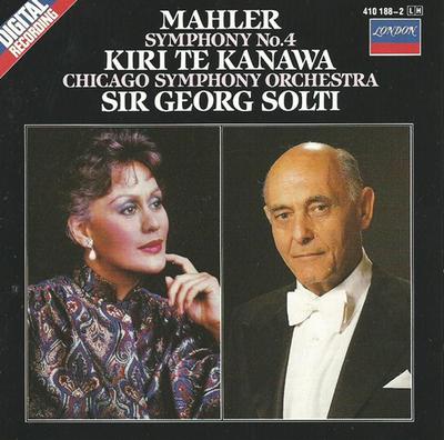 CD GUSTAV MAHLER - KIRI TE KANAWA, THE - Symphonie Nr. 4 4101882 London Records 1984 Deutschland Klassik Gebraucht