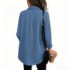 Women's Fashion Loose Fit Button Down Cardigan, Long Sleeve Shirt Top for Everyday Wear