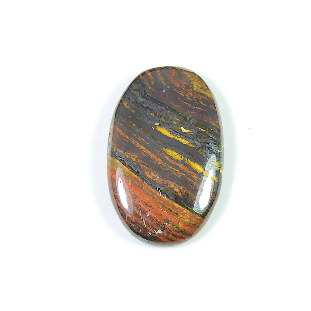 54Cts.Cristal Cabochon Oval Wild Bright Iron Tiger Piatră Prețioasă Liberă 23X37X6MM SK-2836