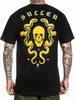 Sullen Men's H Tattooer Short Sleeve T-shirt Snakes and Skull Tattoo Style Tee