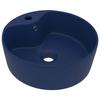VidaXL Luxury Washbasin with Overflow Countertop Basin Toilet Hand Basin Bathroom Room Cosmetic Room Home Blue 147034