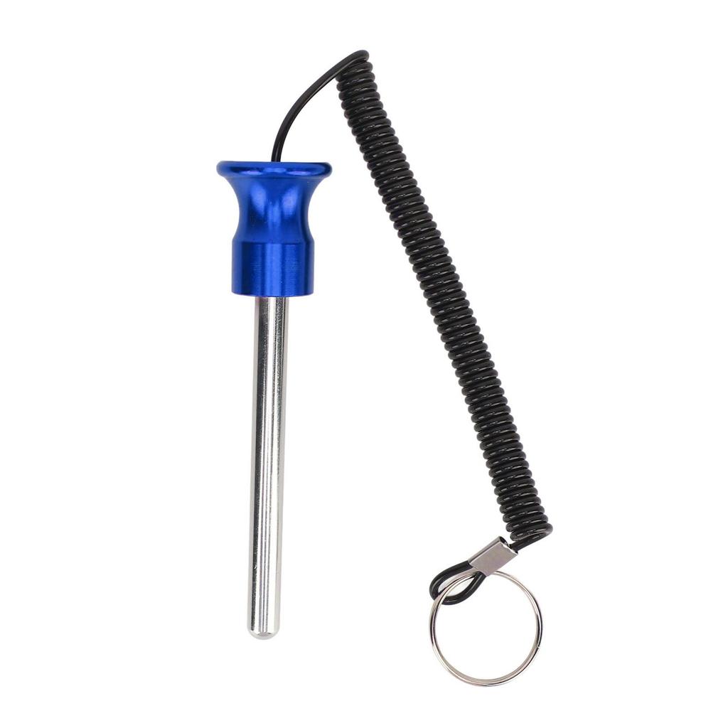 Gym Weight Stack Pin with Lanyard Enhanced Security Selector Lock Pin Gym Accessory for Workout Fitness Exercise Blue 10mm 80mm