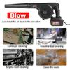 1500W Cordless Electric Air Blower Blowing Suction Leaf Blower 2 In 1 7-speed Rechargeable Dust Cleaner Collector 88VF