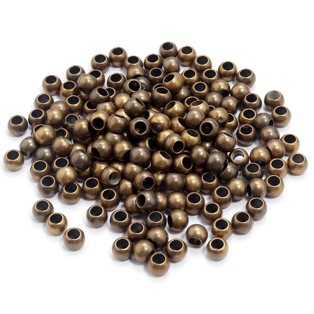 4-14mm CCB Beads Loose Spacer Round Beads For Jewelry Making Large Hole Beads DIY Charm Bracelet Necklace Supplies Wholesale