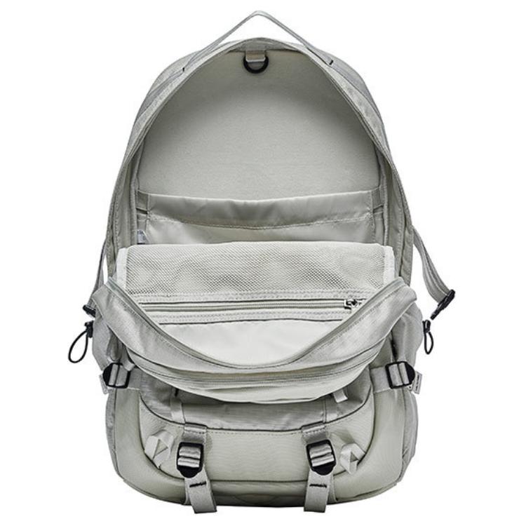 New Anta BaiChuan Polyester Backpack Unisex Cyan Bird Gray 192447165-2