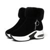 Inner Height-increasing Snow Boots Women's Cotton Shoes 2025 Winter New Casual Mother Cotton Boots Thick-soled Versatile Velvet Warm Boots