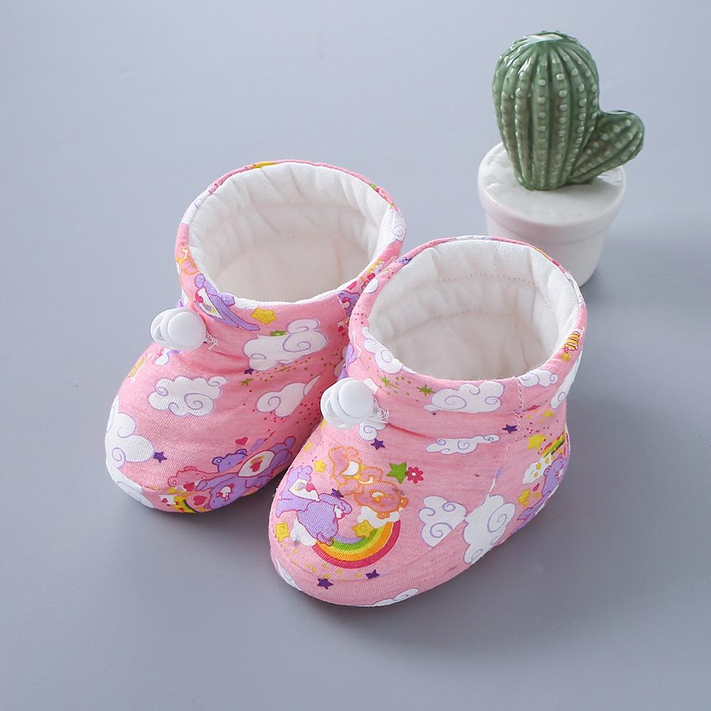 Winter Newborn Fleece-Lined Soft-Soled Baby Shoes & Socks: Warm Cotton for Toddlers, Boys & Girls