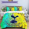 Tottenham Hotspur F.C Design Printed Pattern Duvet Cover Set – Includes 1 Duvet Cover and 2 Matching Pillowcases Bedroom Decor Christmas Gifts