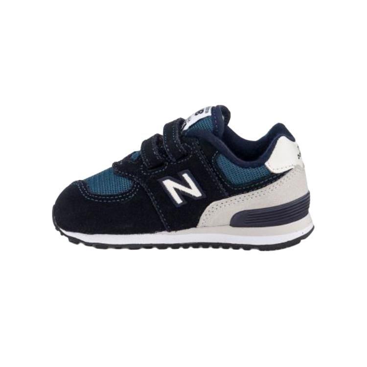 New Balance NB 574 Abrasion Resistant Low top Toddler Shoes Black Green Infant And Toddler IV574BD1