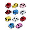1:64 Simulation Alloy Toy Car Cartoon Pull Back Car Fun Pocket Metal Car Children Toy Model Boys Gift Mini Q Version Of The Car