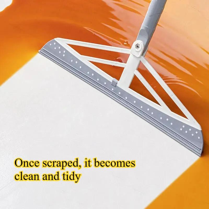 Mini Children Broom and Dustpan Cartoon Cat Flexible Bristles Kids Pretend Play Toddlers Indoor Outdoor Floor Sweeping Tool Set