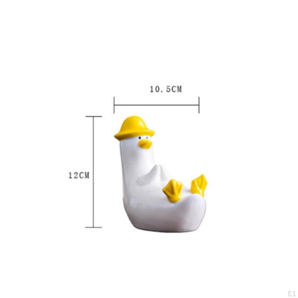 Duck Chopstick Rest Compact Holder Eye-Catching for Desk