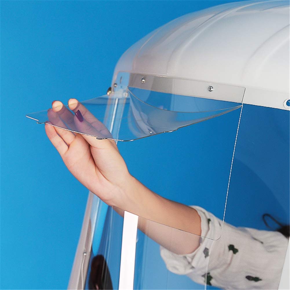 Motorcycle Canopy, Bike Roof Bicycle Sun Visor Shade Tent Umbrella Windshield, Black, Rear Mirror View