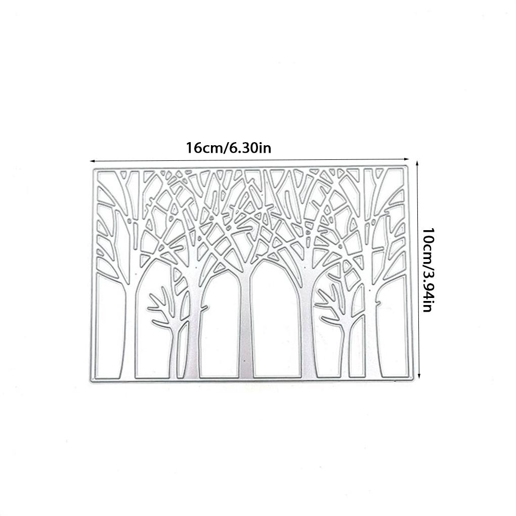 Craft Die Cutter Tree Pattern High-carbon Steel Creative Stenciling Mold Wear-resistant Handicrafts Works Scrapbooking Supplies