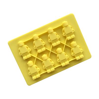 Silicone Robot Ice Tray 8-hole Ice Mold Robot Chocolate Mold, Homemade Ice Lattice Mold, DIY Household Use