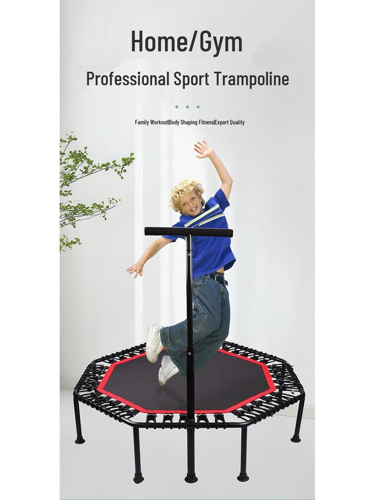 48-Inch Folding Trampoline for Adults & Kids - Indoor & Commercial Use