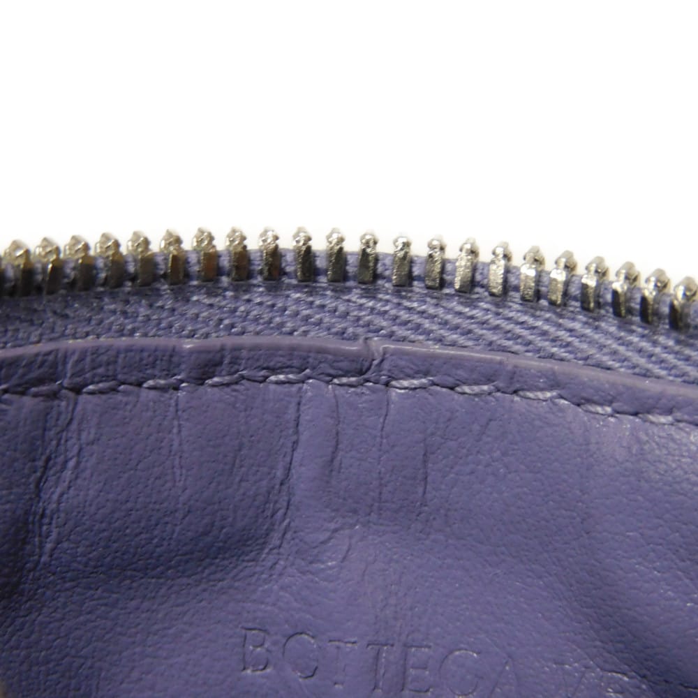Used 11897 coin key holder 609315 7943 pastel purple RFID IC maxi intrecciato lavender unisex from Japan AUTHENTIC