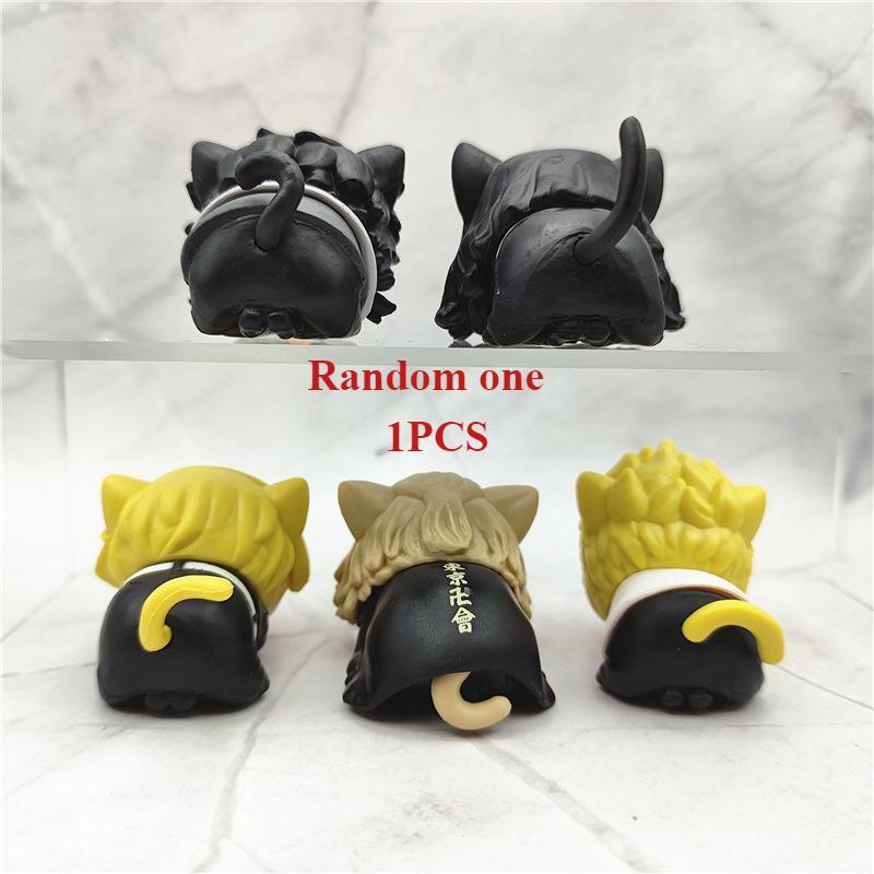 Tokyo Revengers Takemichi Mikey Baji Chifuyu Kazutora Cat Sleep Ver Figure Figurine Anime Model Dolls Ornaments Gift