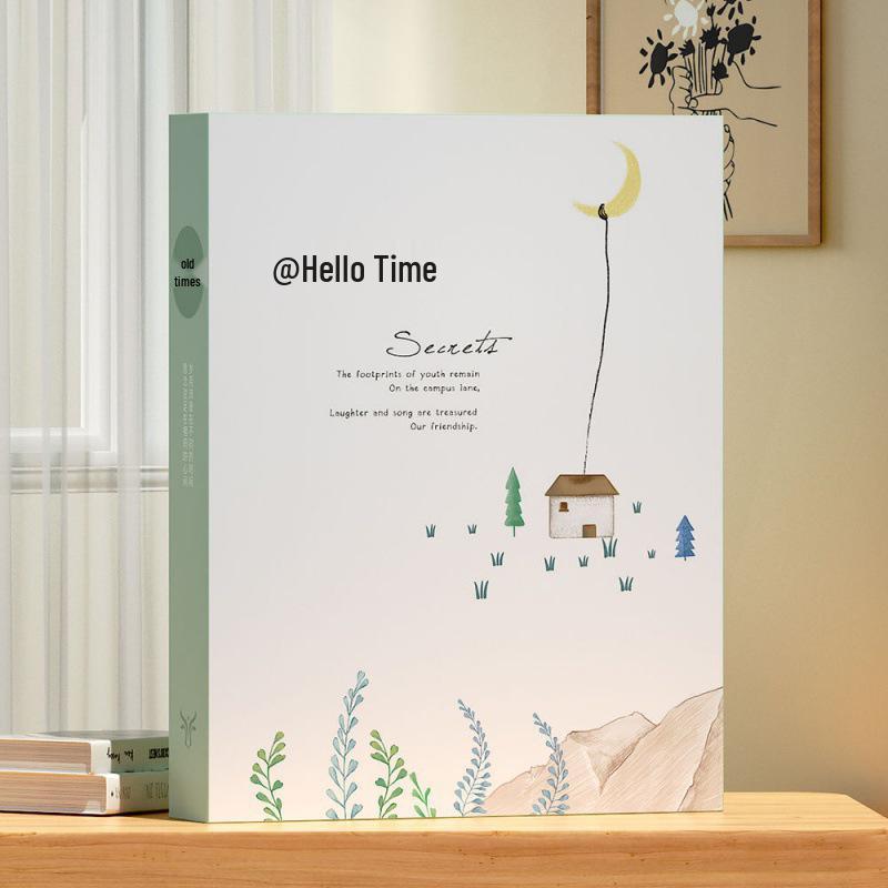 Familienfotoalbum - Große Kapazität mit Blättern in gemischten Größen für Fünf-Zoll-Fotos, Gedenkalbum-Sammlung