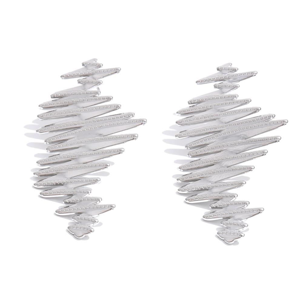 Yhpup 2026 Stainless Steel Unusual Earrings for Women Stylish Unique Design Geometric Irregular Distinctive Jewelry