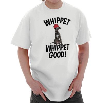 Whippet Good Funny Old Hip Hop Pop Music Cute Puppy Dog T Shirt Tee