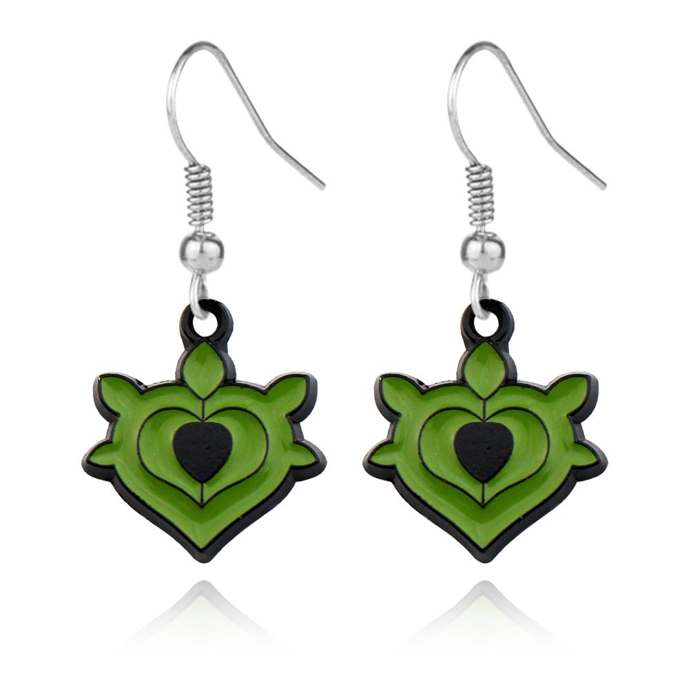 Fashion Game Genshin Impact The Dottore Doctor Ear Clip Blue Drop Earrings for Women Man Earclip Jewelry