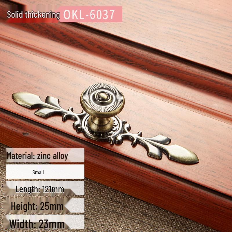 Tragatoare clasice europene din cupru antic pentru dulapuri de bucatarie si garderobe in verde si rosu