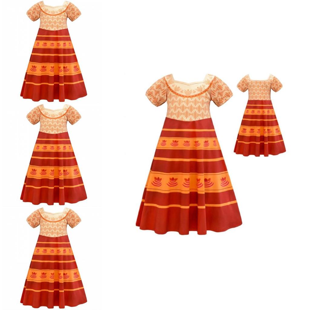 Lebhaftes Encanto Prinzessinnenkleid für Mädchen Perfekt für Partys und Cosplay