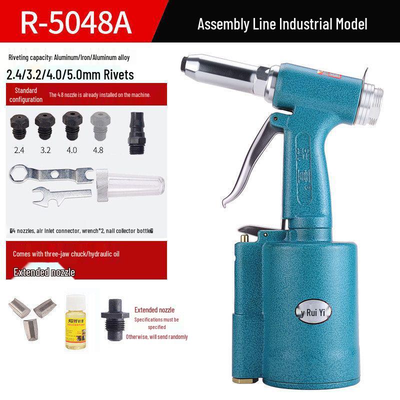 Ruiyi Industrial Pneumatic Rivet Gun - Stainless Steel Self-Piercing Riveting Machine