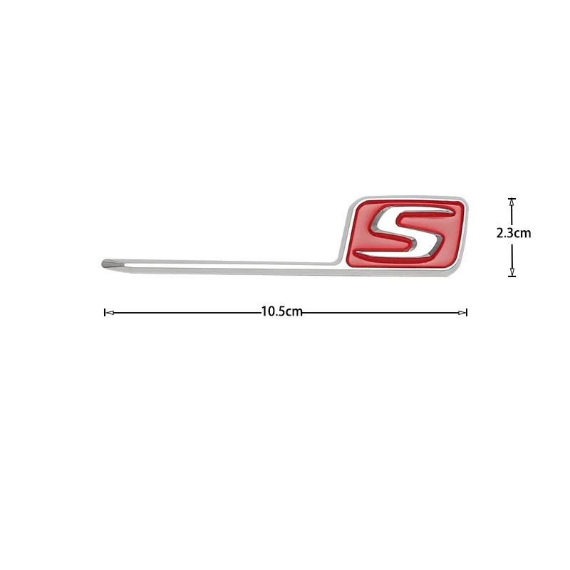 3D ABS S Logo Badge Emblem Car Trunk Stickers For Mercedes Benz AMG E63S C63S GLC63S GLE63S GLS63S GTS GT43S GT53 GT50 CLA45S