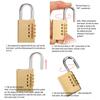 New Padlock Solid Brass Lock Digit Combination Password Secret Code for Gym Locker Sports Fence Toolbox Gate Case Hasp Storage