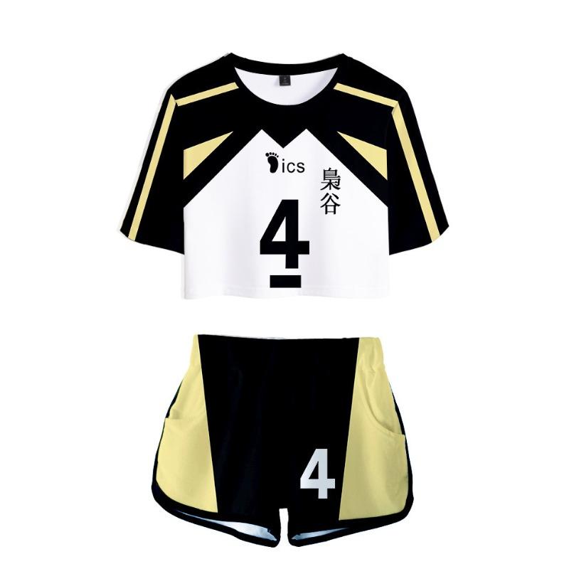 Volleyball less college jersey set cosplay animation periphery short sleeve basketball