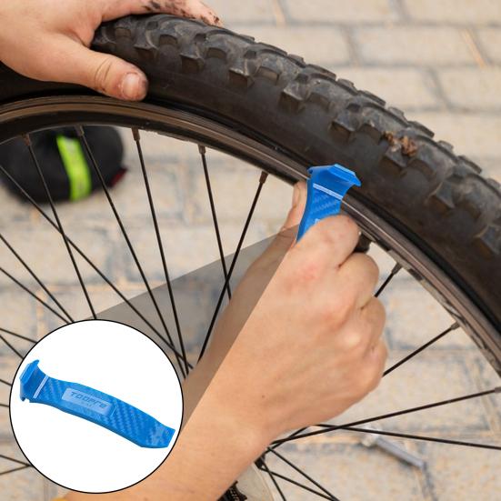Bike Tire Lever with Deflation Device Double-Head Lightweight Road Mountain Bicycle Tire Removal Tools Bike Accessories