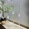 Acrylic Candle Holder for Table Centerpieces,Candlestick Holders for Wedding Living Room Decor, Use for Flameless Led Taper Cand