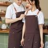 Wear-resistant Canvas Apron Waterproof Florist Apron Multi-functional Cafe Apron  Studio