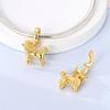 Niedliche Haustiere Hund Anhänger Perle 925 Silber CZ Zirkon Golden Retriever Teddy Welpe Anhänger Passend für Original Armband DIY Schmuck