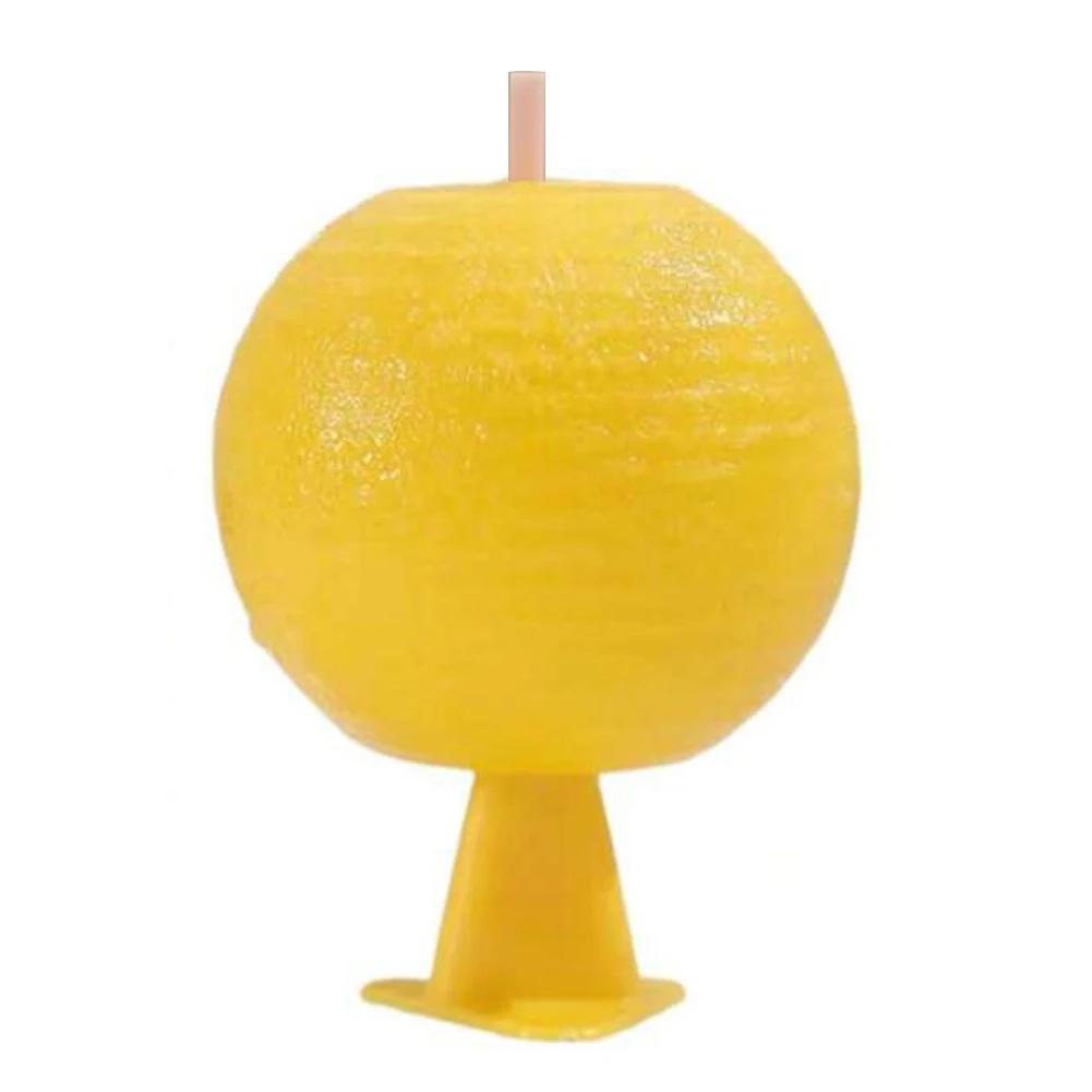 1-5Pcs Fly Trap Ball Fruit Fly Catcher Mosquito Collector Insect Trap Yellow Sticky Bug Traps Non-Toxic Glue Stick Pest Control
