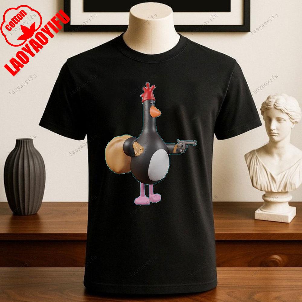 Wallace und Gromit Bedruckte T-Shirts Tops Cartoon und Anime Bedrucktes T-Shirt Sommer All-Match Mode Baumwoll-T-Shirt