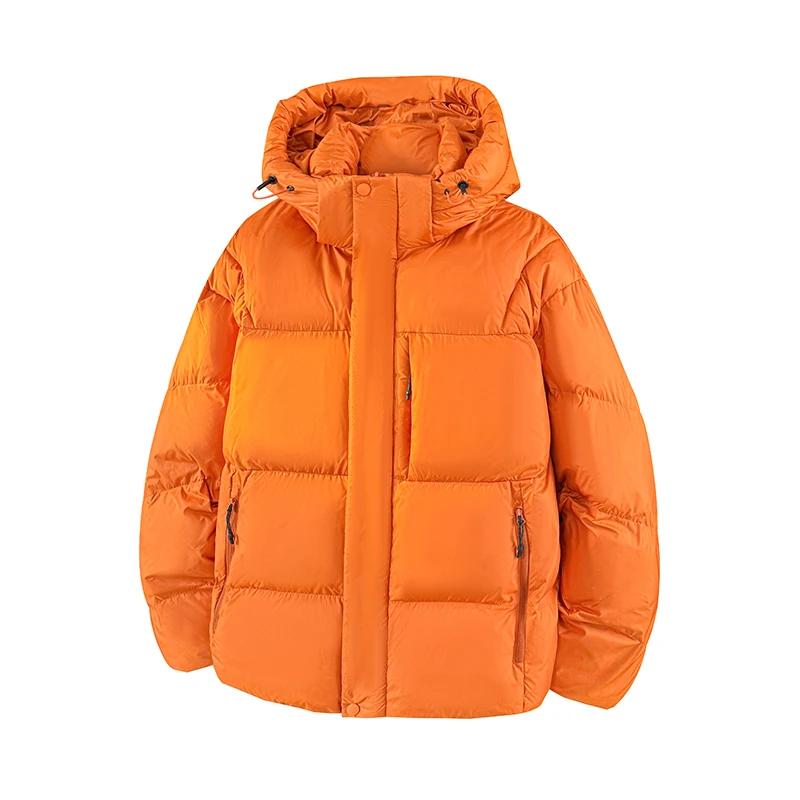 Winter Men Trendy Hooded Parkas Thick Warm Coat Men Cotton Padded Jacket Hong Kong Style Parka Women Streetwear Outerwear