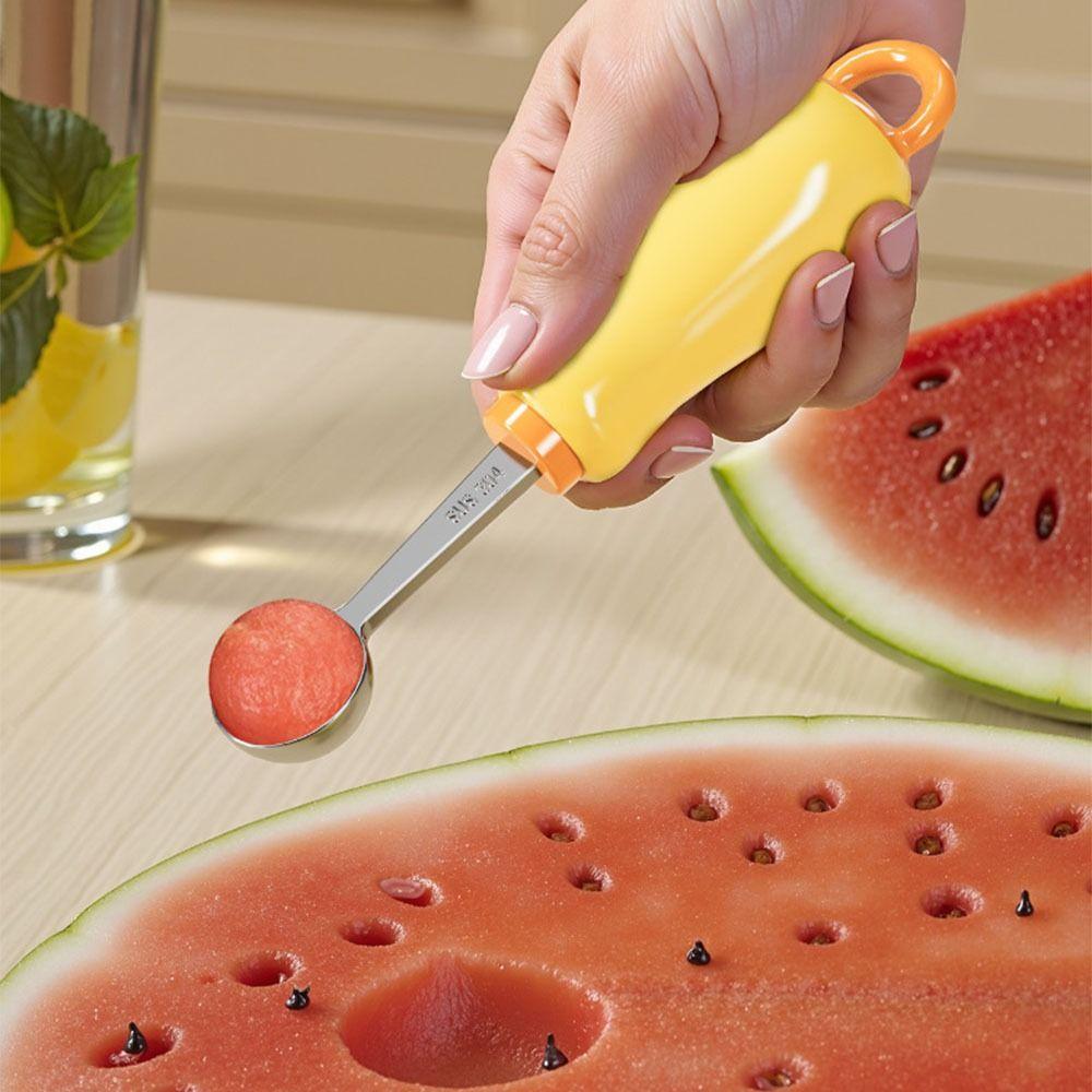 Stainless Steel Fruit Ball Spoon Non-Stick Fruit Scoop Ice Cream Digger Kitchen Gadgets