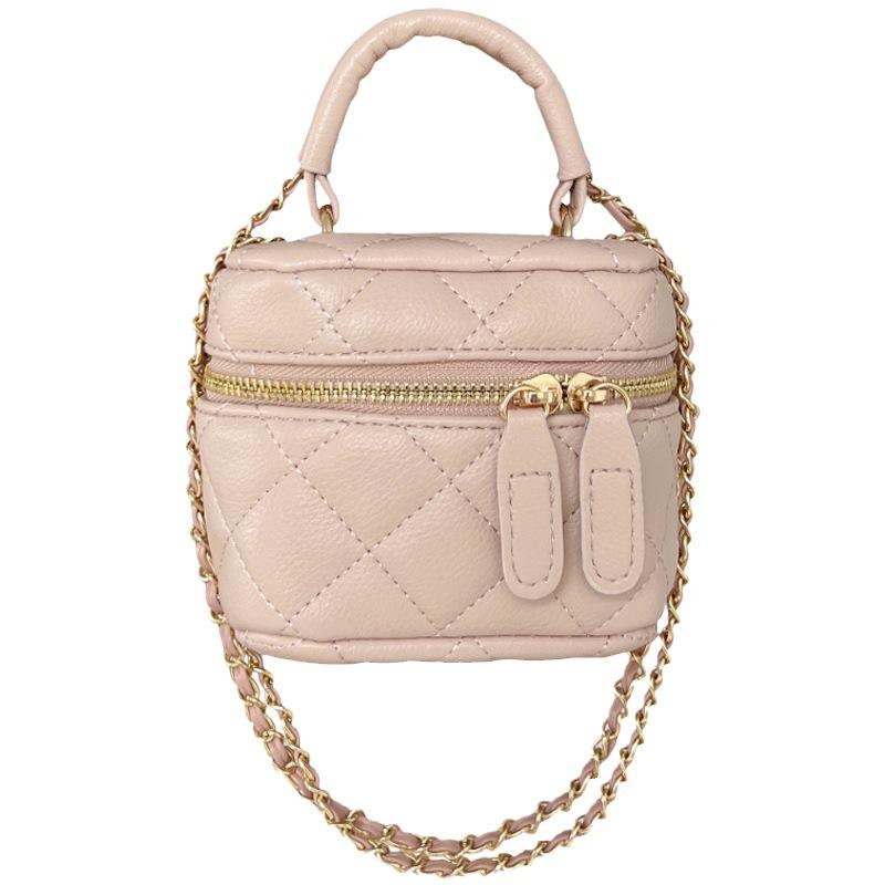 2025 Spring and Summer New Product Portable Mini Bag Rhombus Small Fragrant Wind Chain Bag Versatile Single Shoulder Crossbody Lipstick Small Bag