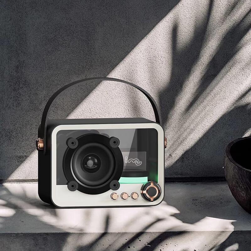 Huaxiang Obsidian Black Crystal Bluetooth Speaker