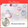 Clear Plastic Christmas Ball Bauble For Festive Tree Decoration And Holiday Ornament