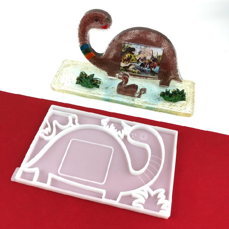 Elephant Cow for Turtle Photo Frame Pendant Silicone Mold Resin Casting Jewelry