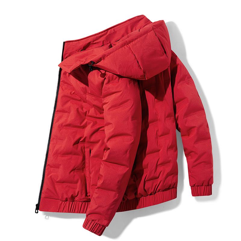 Осенне-зимняя куртка мужская легкая куртка на утином пуху мужская зимняя короткая теплая — фото 6