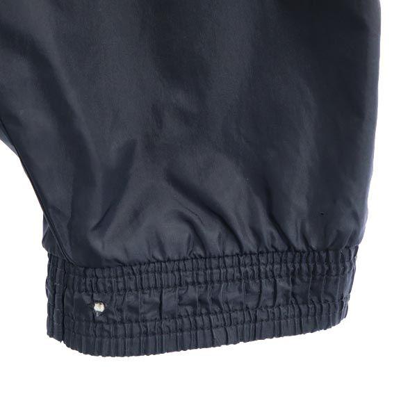 Adidas 90s Old Logo Embroidery Nylon Jacket XL Black Men's Used