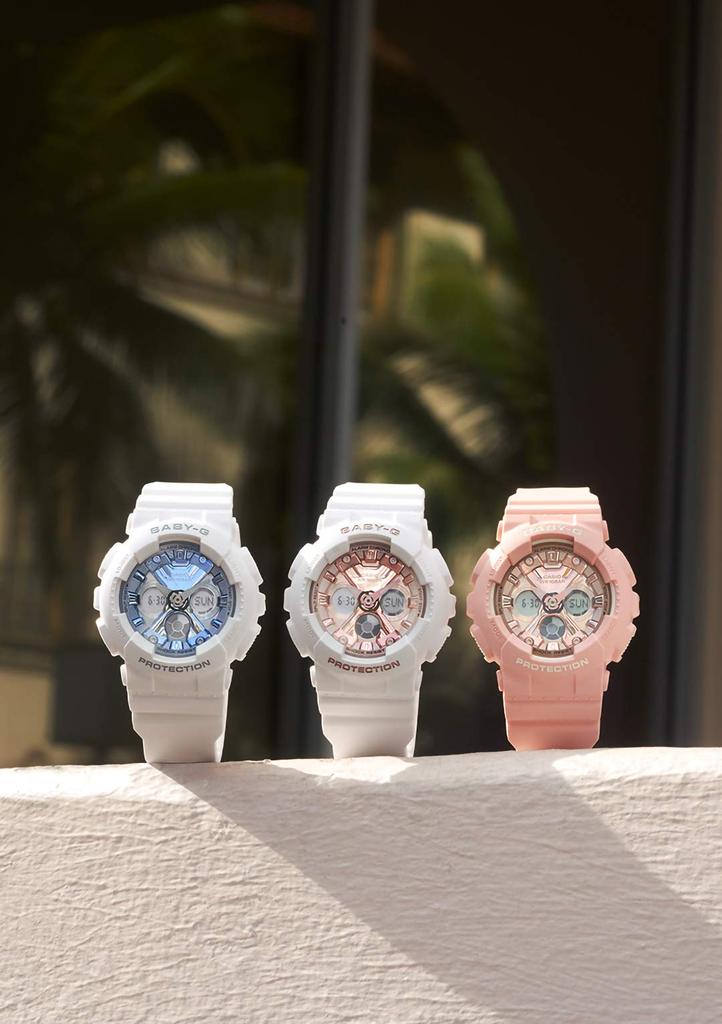Casio BABY-G Watch (Official Japanese Product) BA-130-7A1JF White